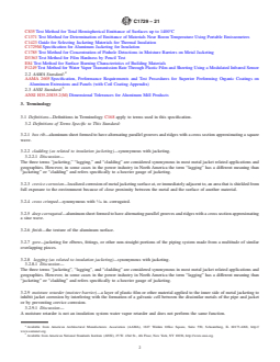 ASTM C1729-21 REDLINE ASTM C1729-21 - Standard Specification for Aluminum Jacketing for Insulation - Page 2 preview