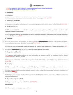 ASTM C942/C942M-21 REDLINE ASTM C942/C942M-21 - Standard Test Method for Compressive Strength of Grouts for Preplaced-Aggregate Concrete in the Laboratory - Page 2 preview