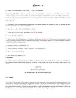 ASTM D7862-21 REDLINE ASTM D7862-21 - Standard Specification for Butanol for Blending with Gasoline for Use as Automotive Spark-Ignition Engine Fuel - Page 4 preview