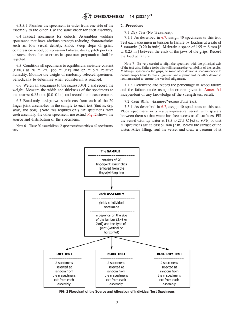 ASTM D4688/D4688M-14(2021)e1 - Standard Test Method for Evaluating Structural Adhesives for Finger Jointing Lumber