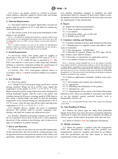 ASTM F656-21 ASTM F656-21 - Standard Specification for Primers for Use in Solvent Cement Joints of Poly(Vinyl Chloride) (PVC) Plastic Pipe and Fittings - Page 2 preview