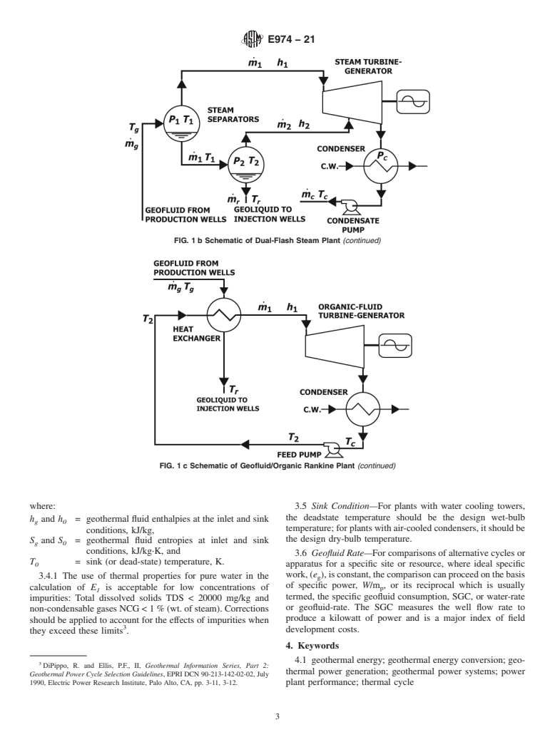 ASTM E974-21 - Standard Guide for  Specifying Thermal Performance of Geothermal Power Systems