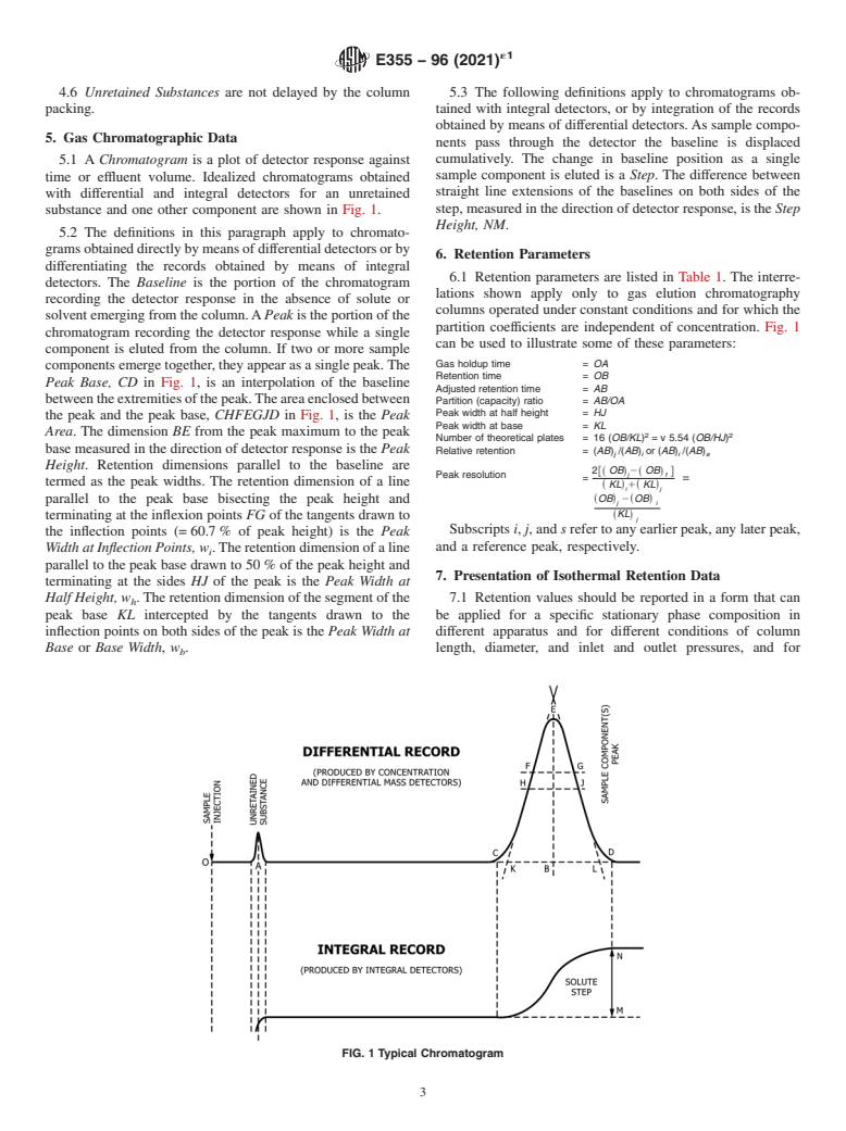 ASTM E355-96(2021)e1 - Standard Practice for Gas Chromatography Terms and Relationships