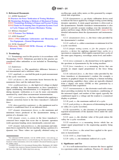 ASTM E467-21 ASTM E467-21 - Standard Practice for Verification of Constant Amplitude Dynamic Forces in an Axial Fatigue Testing System - Page 2 preview