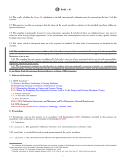 ASTM E467-21 REDLINE ASTM E467-21 - Standard Practice for Verification of Constant Amplitude Dynamic Forces in an Axial Fatigue Testing System - Page 2 preview