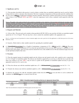 ASTM D7497-21 REDLINE ASTM D7497-21 - Standard Practice for Recovering Residue from Emulsified Asphalt Using Low-Temperature Evaporative Technique - Page 2 preview