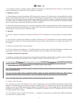 ASTM F2657-21 REDLINE ASTM F2657-21 - Standard Test Method for Outdoor Weathering Exposure of Crosslinked Polyethylene (PEX) Tubing - Page 3 preview