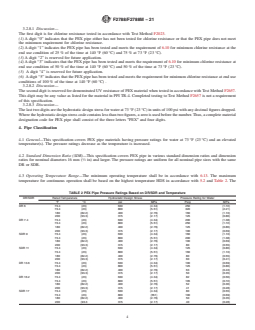 ASTM F2788/F2788M-21 REDLINE ASTM F2788/F2788M-21 - Standard Specification for Metric and Inch-sized Crosslinked Polyethylene (PEX) Pipe - Page 4 preview