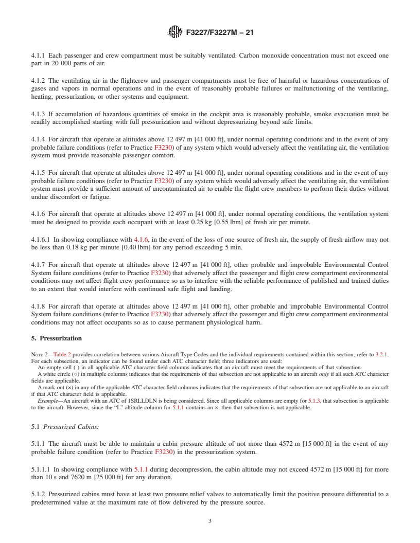 REDLINE ASTM F3227/F3227M-21 - Standard Specification for Environmental Systems in Aircraft