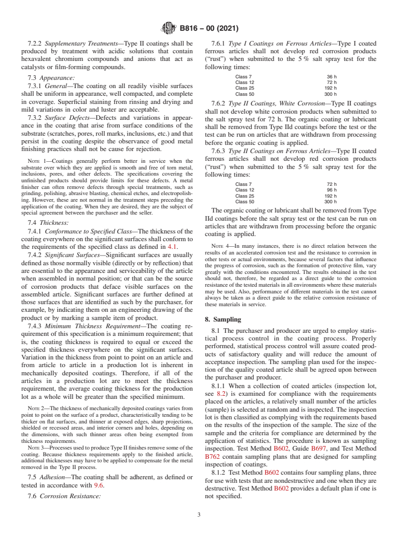 ASTM B816-00(2021) - Standard Specification for  Coatings of Cadmium-Zinc Mechanically Deposited