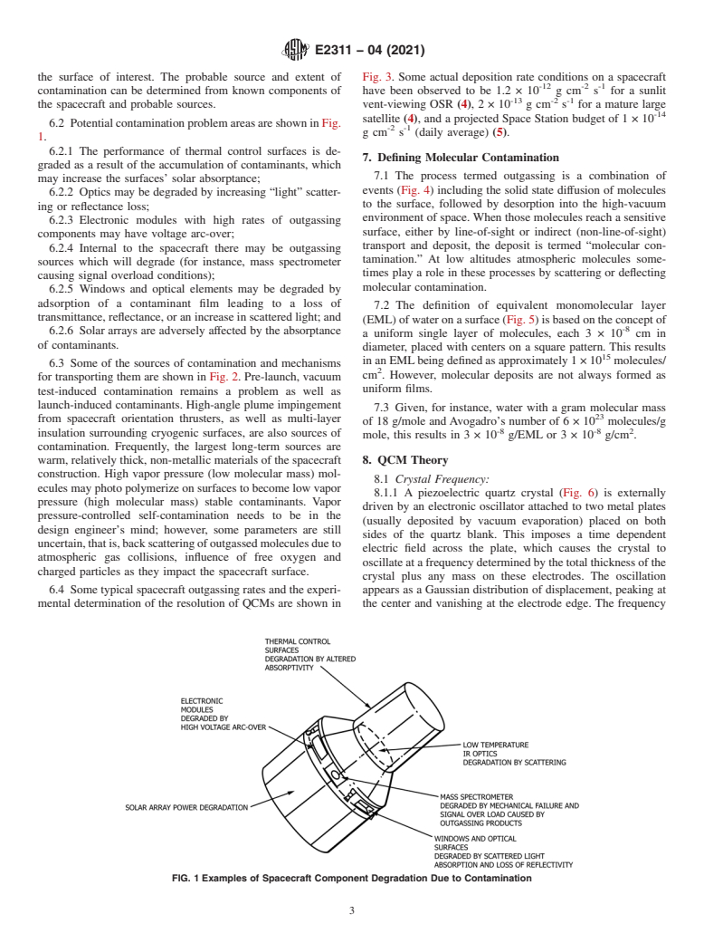 ASTM E2311-04(2021) - Standard Practice for  QCM Measurement of Spacecraft Molecular Contamination in Space