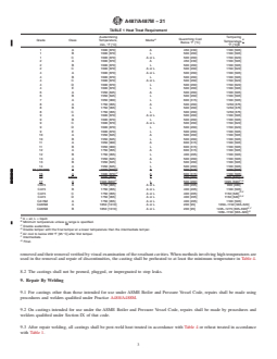 ASTM A487/A487M-21 REDLINE ASTM A487/A487M-21 - Standard Specification for Steel Castings Suitable for Pressure Service - Page 3 preview