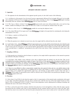 ASTM D167/D167M-21a REDLINE ASTM D167/D167M-21a - Standard Test Method for Apparent and True Specific Gravity and Porosity of Lump Coke - Page 2 preview