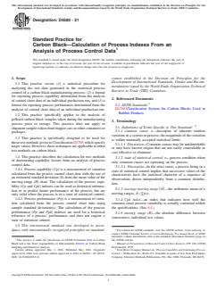 ASTM D4583-21 - Standard Practice for Carbon Black—Calculation of Process Indexes From an  Analysis of Process Control Data