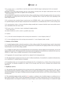 ASTM E1007-21 REDLINE ASTM E1007-21 - Standard Test Method for Field Measurement of Tapping Machine Impact Sound Transmission Through Floor-Ceiling Assemblies and Associated Support Structures - Page 4 preview