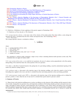 ASTM D3641-21 REDLINE ASTM D3641-21 - Standard Practice for Injection Molding Test Specimens of Thermoplastic Molding and Extrusion Materials - Page 2 preview