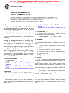 ASTM D1512-21 ASTM D1512-21 - Standard Test Methods for Carbon Black—pH Value