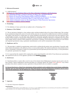 ASTM E572-21 REDLINE ASTM E572-21 - Standard Test Method for Analysis of Stainless and Alloy Steels by Wavelength Dispersive X-Ray Fluorescence Spectrometry - Page 2 preview