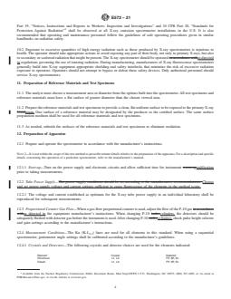 ASTM E572-21 REDLINE ASTM E572-21 - Standard Test Method for Analysis of Stainless and Alloy Steels by Wavelength Dispersive X-Ray Fluorescence Spectrometry - Page 4 preview