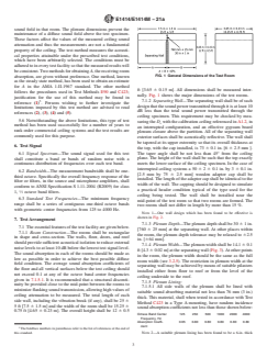ASTM E1414/E1414M-21a ASTM E1414/E1414M-21a - Standard Test Method for Airborne Sound Attenuation Between Rooms Sharing a Common Ceiling Plenum - Page 3 preview