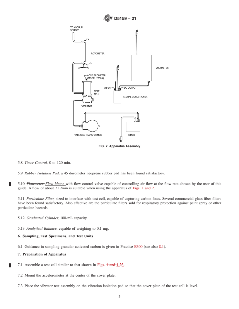 REDLINE ASTM D5159-21 - Standard Guide for Dusting Attrition of Granular Activated Carbon