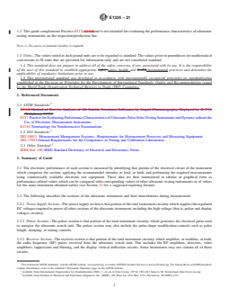 ASTM E1324-21 REDLINE ASTM E1324-21 - Standard Guide for Measuring Some Electronic Characteristics of Ultrasonic Testing Instruments - Page 2 preview