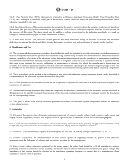 ASTM E1324-21 REDLINE ASTM E1324-21 - Standard Guide for Measuring Some Electronic Characteristics of Ultrasonic Testing Instruments - Page 3 preview
