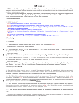 ASTM D4535-21 REDLINE ASTM D4535-21 - Standard Test Methods for Measurement of Thermal Expansion of Rock Using Dilatometer - Page 2 preview