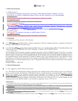 ASTM D7327-21 REDLINE ASTM D7327-21 - Standard Specification for HFC Blend B (CH<inf>2</inf>FCF<inf>3</inf>, CHF<inf>2</inf >CF<inf>3</inf>, and CO<inf>2</inf>) - Page 2 preview