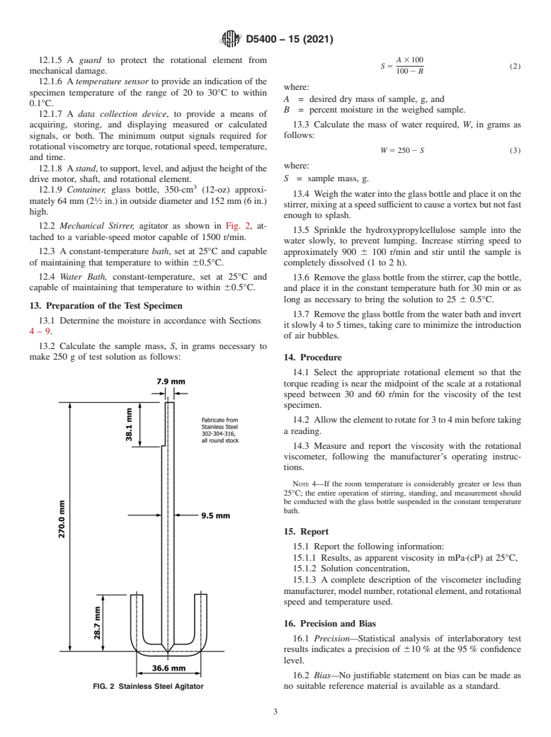 ASTM D5400-15(2021) - Standard Test Methods for Hydroxypropylcellulose