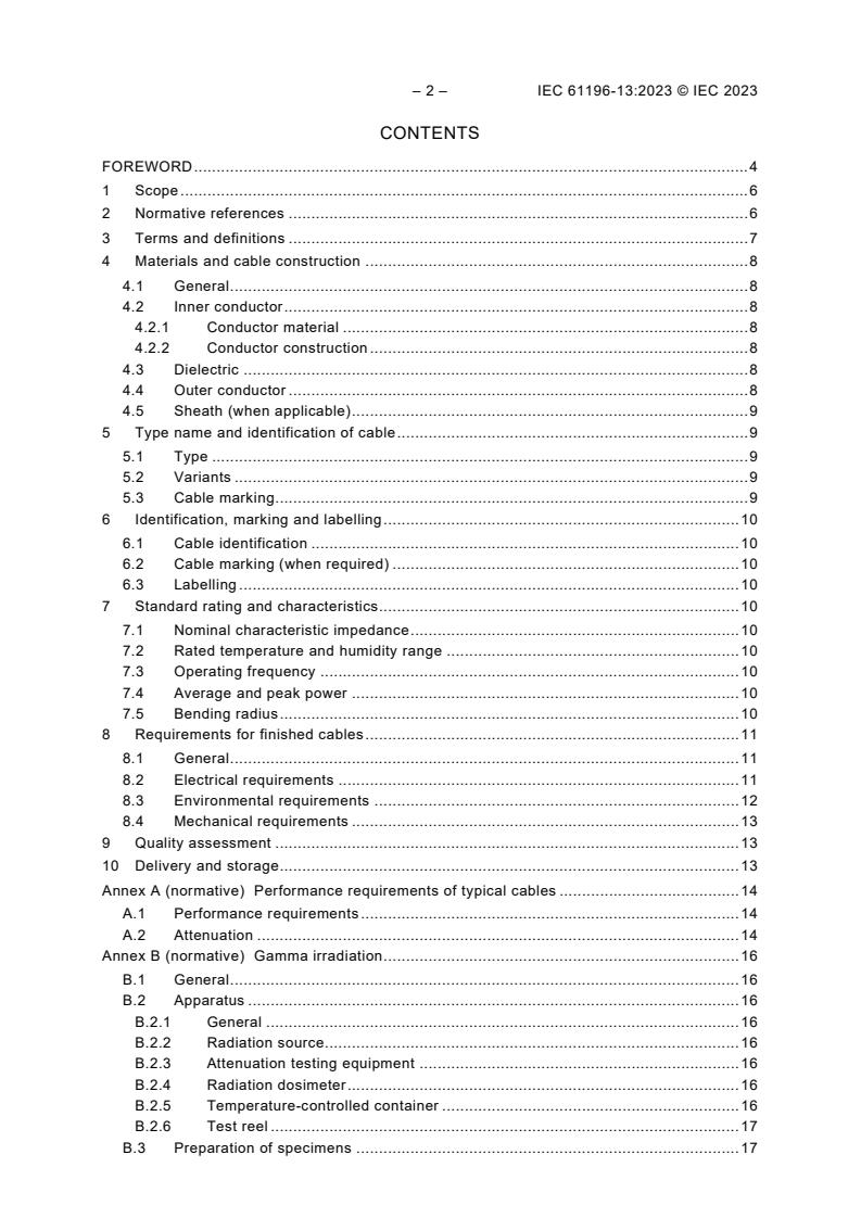 IEC 61196-13:2023 IEC 61196-13:2023 - Coaxial communication cables - Part 13 - Sectional specification for semi-rigid cables with silicon dioxide dielectric
Released:8/18/2023 - Page 4 preview