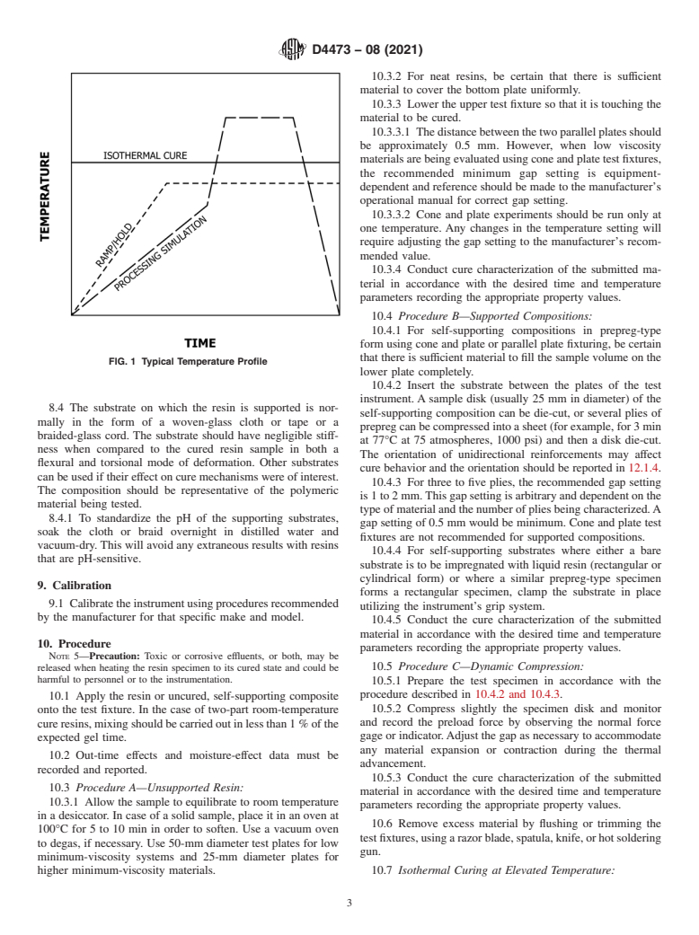 ASTM D4473-08(2021) - Standard Test Method for  Plastics: Dynamic Mechanical Properties: Cure Behavior