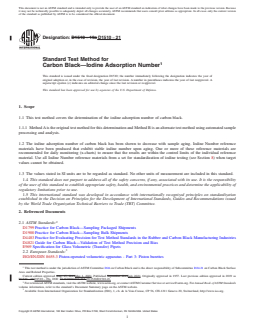 REDLINE ASTM D1510-21 - Standard Test Method for  Carbon Black—Iodine Adsorption Number