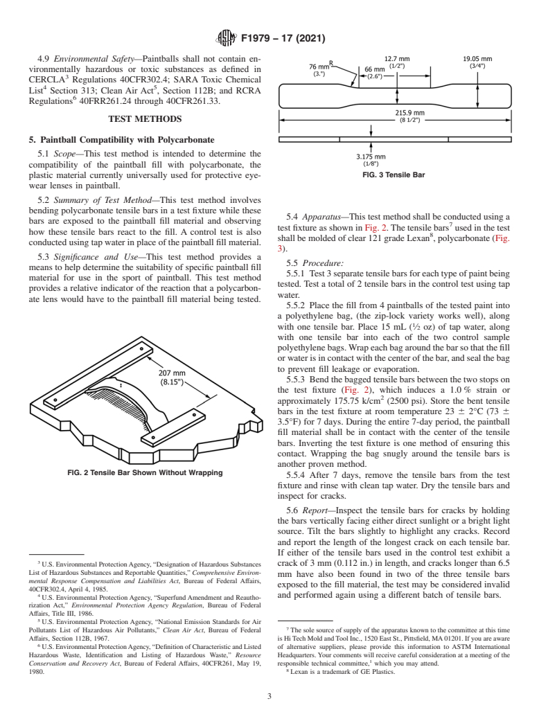 ASTM F1979-17(2021) - Standard Specification for  Projectiles Used in the Sport of Paintball