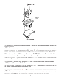 REDLINE ASTM D217-21 - Standard Test Methods for  Cone Penetration of Lubricating Grease