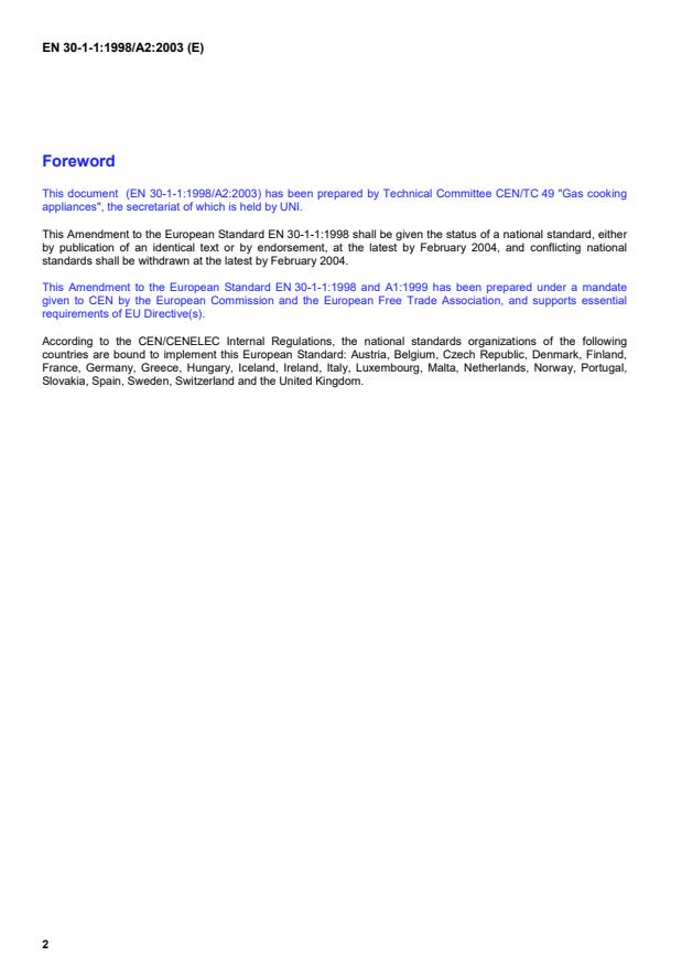 EN 30-1-1:1998/A2:2003 EN 30-1-1:1999/A2:2004 - Page 4 preview