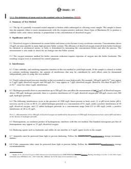 ASTM D5543-21 REDLINE ASTM D5543-21 - Standard Test Method for Low-Level Dissolved Oxygen in Water - Page 2 preview