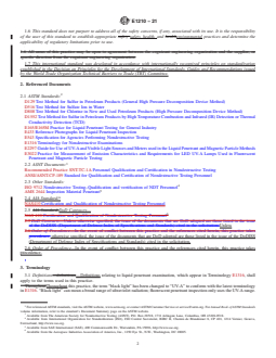 ASTM E1210-21 REDLINE ASTM E1210-21 - Standard Practice for Fluorescent Liquid Penetrant Testing Using the Hydrophilic Post-Emulsification Process - Page 2 preview