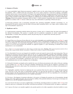 ASTM E1210-21 REDLINE ASTM E1210-21 - Standard Practice for Fluorescent Liquid Penetrant Testing Using the Hydrophilic Post-Emulsification Process - Page 3 preview