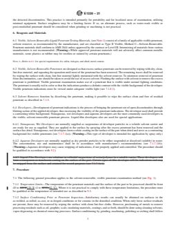 ASTM E1220-21 REDLINE ASTM E1220-21 - Standard Practice for Visible Penetrant Testing Using Solvent-Removable Process - Page 3 preview