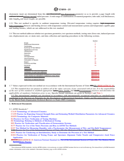 ASTM C1819-21 REDLINE ASTM C1819-21 - Standard Test Method for Hoop Tensile Strength of Continuous Fiber-Reinforced Advanced Ceramic Composite Tubular Test Specimens at Ambient Temperature Using Elastomeric Inserts - Page 2 preview
