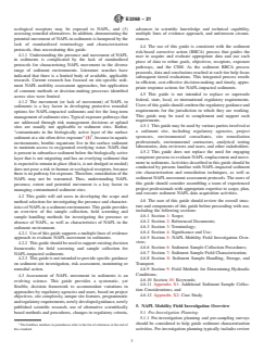 ASTM E3268-21 - Standard Guide for NAPL Mobility and Migration in Sediment—Sample Collection,  Field Screening, and Sample Handling