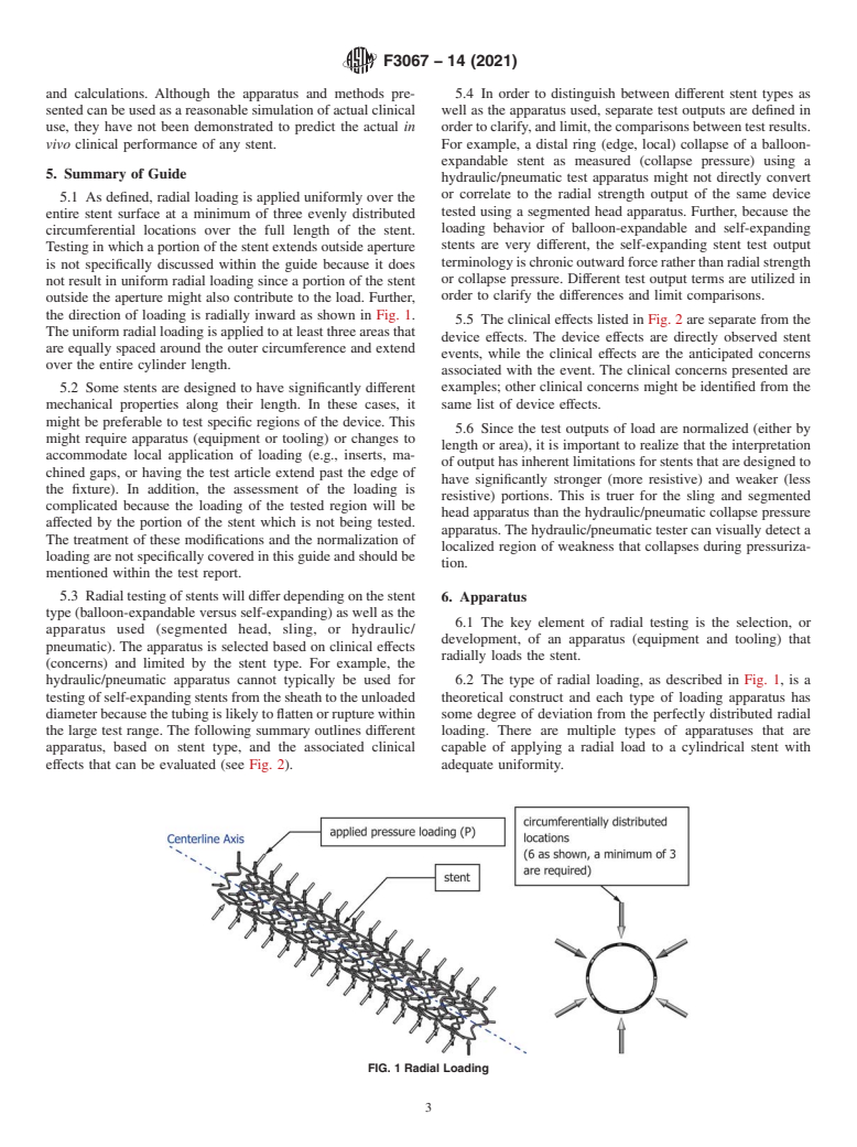 ASTM F3067-14(2021) - Standard Guide for Radial Loading of Balloon-Expandable and Self-Expanding Vascular  Stents