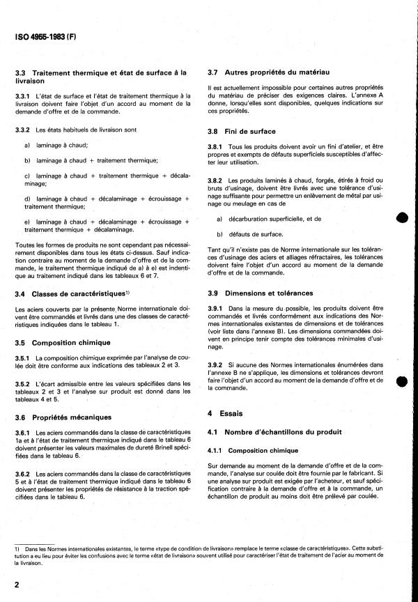 ISO 4955:1983 ISO 4955:1983 - Aciers et alliages réfractaires - Page 4 preview