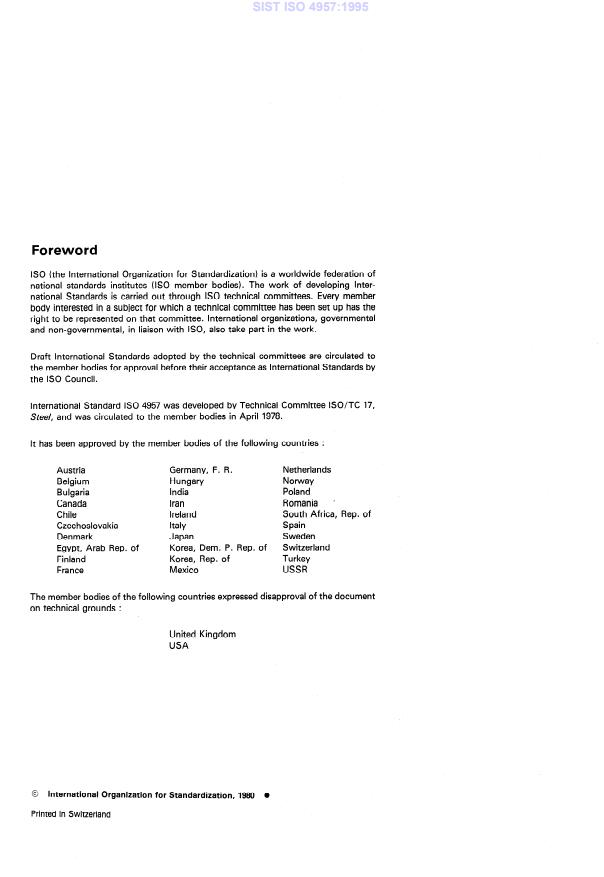 ISO 4957:1980 ISO 4957:1995 - Page 4 preview