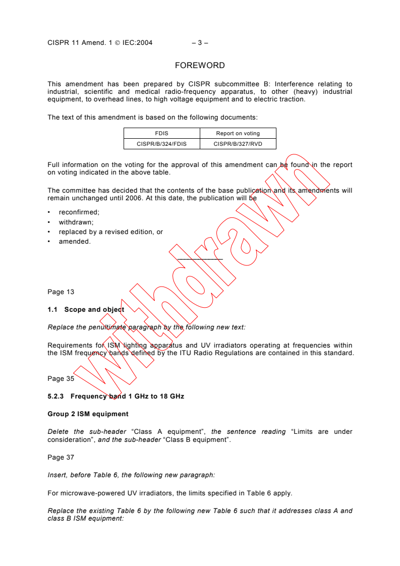 CISPR 11:2003/AMD1:2004 - Amendment 1 - Industrial, scientific and medical (ISM) radio-frequency equipment - Electromagnetic disturbance characteristics - Limits and methods of measurement
Released:5/10/2004
Isbn:2831874998