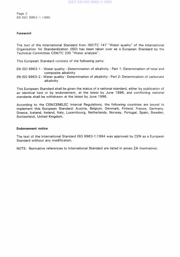EN ISO 9963-1:1995 EN ISO 9963-1:1998 - Page 4 preview