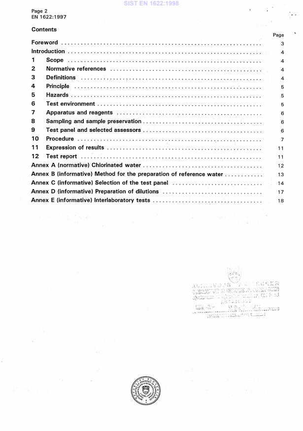 EN 1622:1997 EN 1622:1998 - Page 4 preview