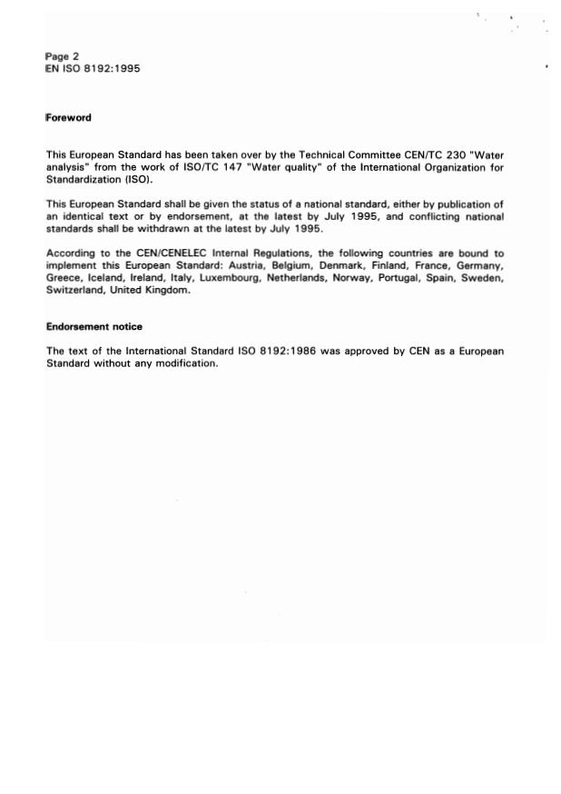 EN ISO 8192:1995 EN ISO 8192:1997 - Page 4 preview