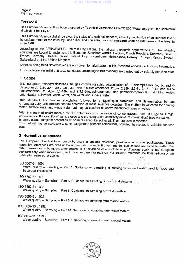 SIST EN 12673:2000 SIST EN 12673:2000 - Page 4 preview